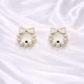 Pearl Bow Earrings