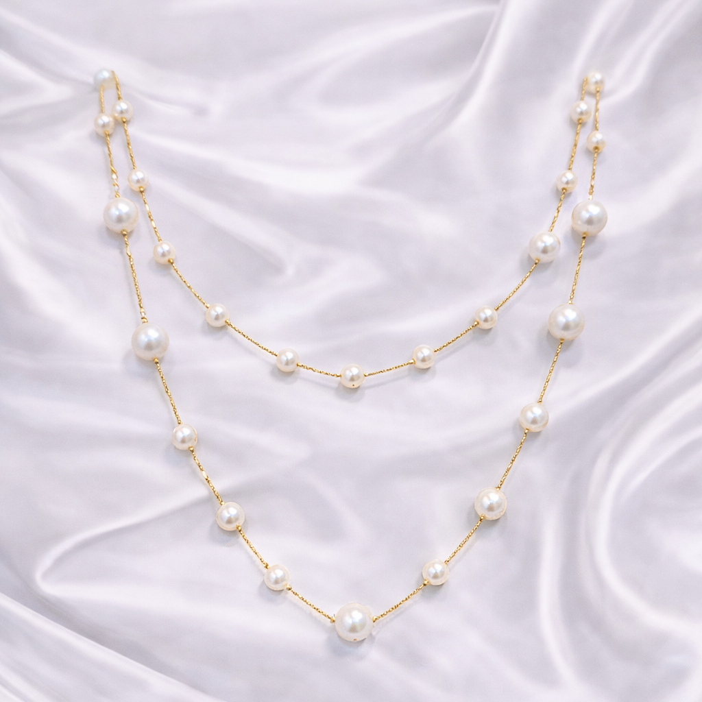 Luna Pearl Layer Necklace