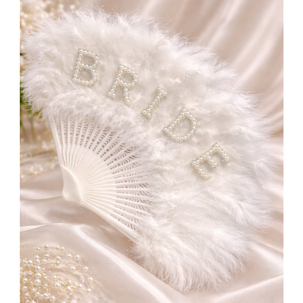 Bride Feather Fan