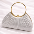 Moonlight Pleat Clutch