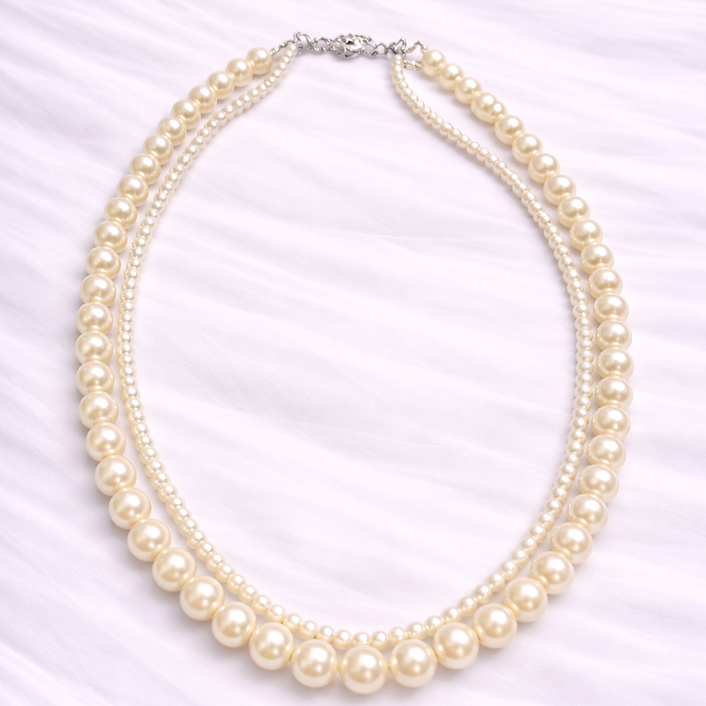 Duo Pearl Strand Necklace