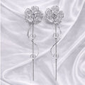 Crystal Bloom Drop Earrings